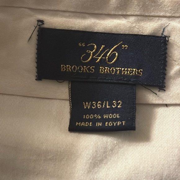 Brooks Brothers 346 Traditional Fit Wool Dress Pants 36/32 - Picture 4 of 5